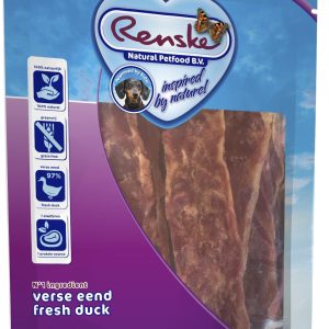 Renske Renske healthy meat strips Duck  suszone płaty mięsa kaczki 8717185294330 - 1 zdjęcie