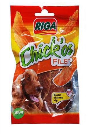 RIGA RIGA Chickos filet 100 g suszony filet z kurczaka DARMOWA DOSTAWA OD 95 ZŁ! - 1 zdjęcie