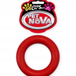 Ringo zabawka psa kauczuk Pet Nova 9 cm czerwone - 1 zdjęcie