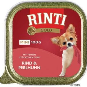Rinti Gold Mini, 6 x 100g - Wołowina z perliczką - 1 zdjęcie
