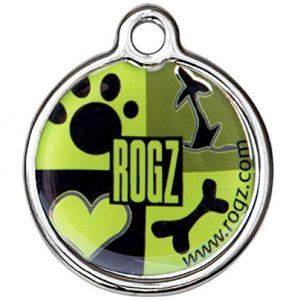 Rogz natychmiast ID-tagz, 34 MM, Lime Juice IDR34-CF - 1 zdjęcie