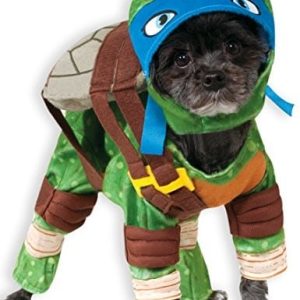 Rubie's Kostium rubie 's oficjalny Pet Dog, Leonardo, Teenage Mutant Ninja Turtles  X-Large, xl, zielony 887721 XL - 1 zdjęcie
