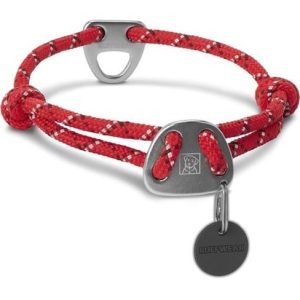 Ruffwear obroża z linką dla psów, średnie psy, regulowany rozmiar, paski odblaskowe, rozmiar: M (36-51 cm), czarny (obsydian Black), Knot-a-Collar, 25601-001M 25602-6151420 - 1 zdjęcie