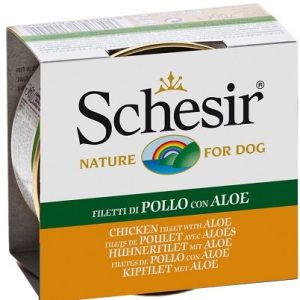 Schesir Dog Kurczak z aloesem w galaretce 12x150g - 1 zdjęcie