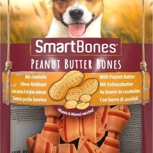 Smartbones Smart Bones Peanut Butter Bones Mini 8szt. - przysmaki dla małych psów, z masłem orzechowym SMB-027200 - 1 zdjęcie