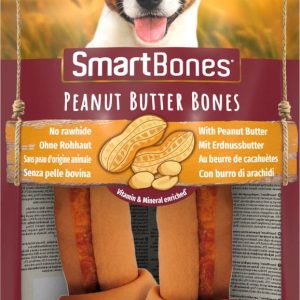 Smartbones SmartBones Peanut Butter Bones Medium 2szt. - przysmaki dla średnich psów, z masłem orzechowym SMB-027217 - 1 zdjęcie