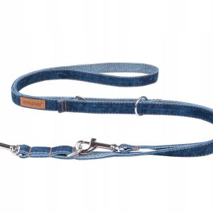 Smyczregulowana z taśmy Denim Jeans - rozm. L - 1 zdjęcie