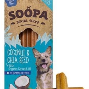SOOPA SOOPA Dental STICKS Coconut&Chia Seed 100g 11052 - 1 zdjęcie