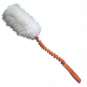 Szarpak dla psa z amortyzatorem Futro owcze 60 cm - 1 zdjęcie
