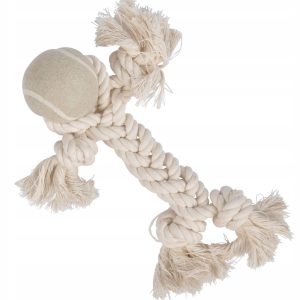 Szarpak Z Piłką Zabawka Dla Psa Wytrzymała 25 cm - 1 zdjęcie