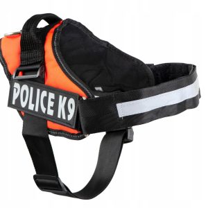 Szelki Dla Psa Mocne M 55-66CM Police K9 Pomarańcz - 1 zdjęcie