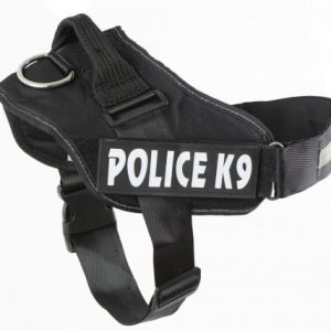 Szelki dla psa mocne XL 70-90cm Police K9 czarne - 1 zdjęcie
