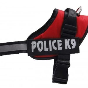 Szelki dla psa mocne XL 70-90cm Police K9 czerwone - 1 zdjęcie