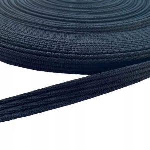 Taśma Bawełniana 19mm Parciana Czarna - 1 zdjęcie