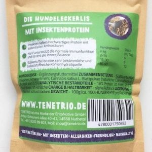 Tenetrio Tenetrio Hundekekse Hanf - ciasteczka z owadami, batatami i konopiami 100g - 1 zdjęcie