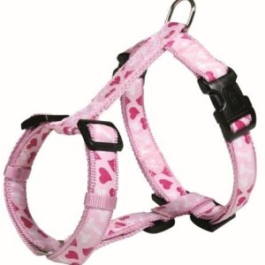 Trixie 15988 Modern Art Rose Heart H-Geschirr, Xs-S: 30-40 Cm/15 Mm - 1 zdjęcie