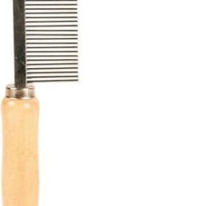 Trixie 2391 Grzebień średniogęsty 18cm z drewnianą rączką TX-2391 - 1 zdjęcie
