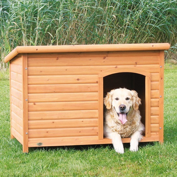Trixie Buda dla psa drewniana płaski dach XL - 1 zdjęcie