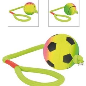 Trixie Piłka Neonowa Na Sznurku 6/30Cm - 1 zdjęcie