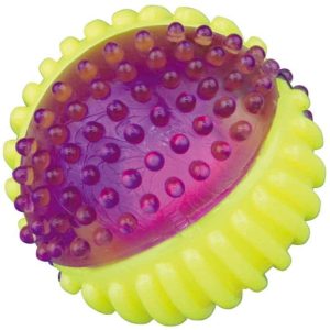Trixie Piłka świecąca z gumy - kolorowa 7cm PTRI489 - 1 zdjęcie