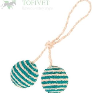 Trixie Podwójna piłka z sizalu TX-4077 - 1 zdjęcie