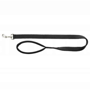 Trixie Smycz Premium M-L 1.8m 20mm czarna - 1 zdjęcie