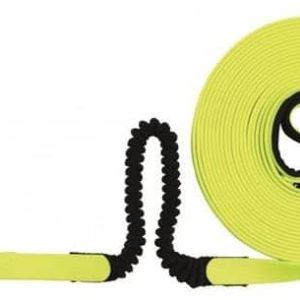 Trixie Smycz treningowa odblaskowa z amortyzatorem 8 m/20 mm neonowy żółty - 1 zdjęcie