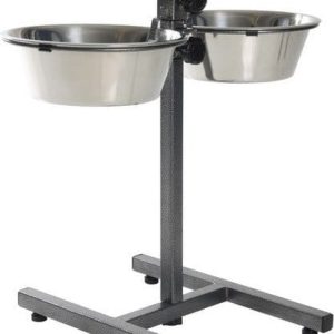 Trixie STOJAK REGULOWANY Z MISKAMI 2x2.8L (24922) - 1 zdjęcie