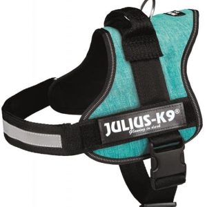 Trixie Szelki Julius-K9 rozm 0/M-L 58-76 cm/40 mm morski błękit - 1 zdjęcie