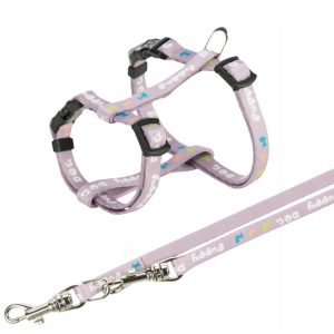 Trixie Szelki Szczeniak + smycz 23-34cm/2m Liliowe - 1 zdjęcie