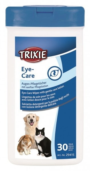 Trixie TRIXIE Chusteczki do pielęgnacji oczu kota |Dwie saszetki karmy Happy Cat GRATIS! - 1 zdjęcie