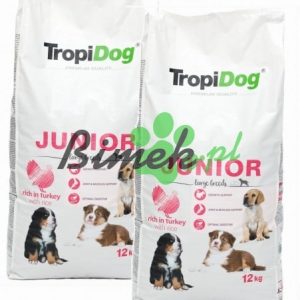Tropidog Junior Large Turkey Rice 12 kg - 1 zdjęcie