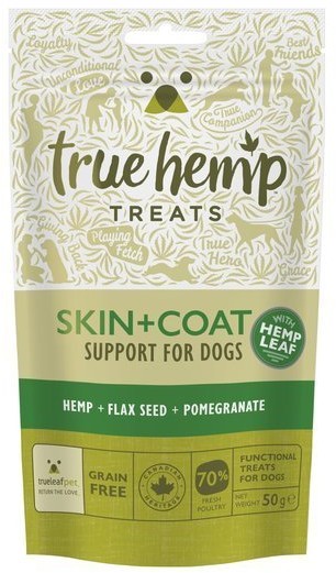 true hemp True Hemp treats przysmaki z konopiami na skórę i sierść 50g - 2 zdjęcie