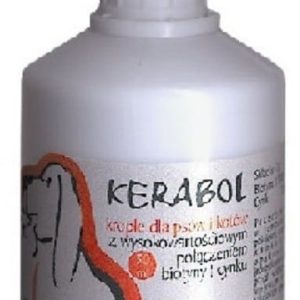 Vetoquinol Kerabol preparat do stosowania przy nadmiernym wypadaniu włosów łamliwej matowej i suchej sierści 50ml - 1 zdjęcie