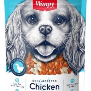 WANPY CHICKEN JERKY & CALCIUM BONE TWISTS 100g - 1 zdjęcie