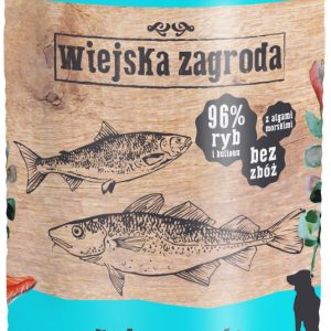 Wiejska Zagroda Wiejska Zagroda Rybna uczta Mokra Karma dla psa op 800g - 1 zdjęcie