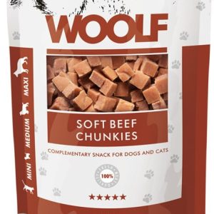 Woolf Przysmak Soft Beef Chunkies dla psa op 100g - 1 zdjęcie