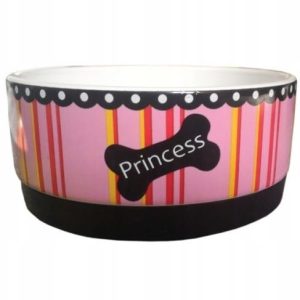 Yarro Miska ceramiczna Princess róż 12,5cm Y2728 - 1 zdjęcie