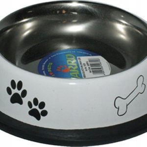 Yarro Miska Dla Psa Metalowa Na Gumie Kostki 22cm - 1 zdjęcie