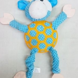 Yarro Zabawka Dla Psa Pluszowa Krowa Zsiatką 35cm - 1 zdjęcie