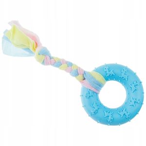 Zabawka dla psa Gryzak Tpr ze sznurkiem 18 cm - 1 zdjęcie