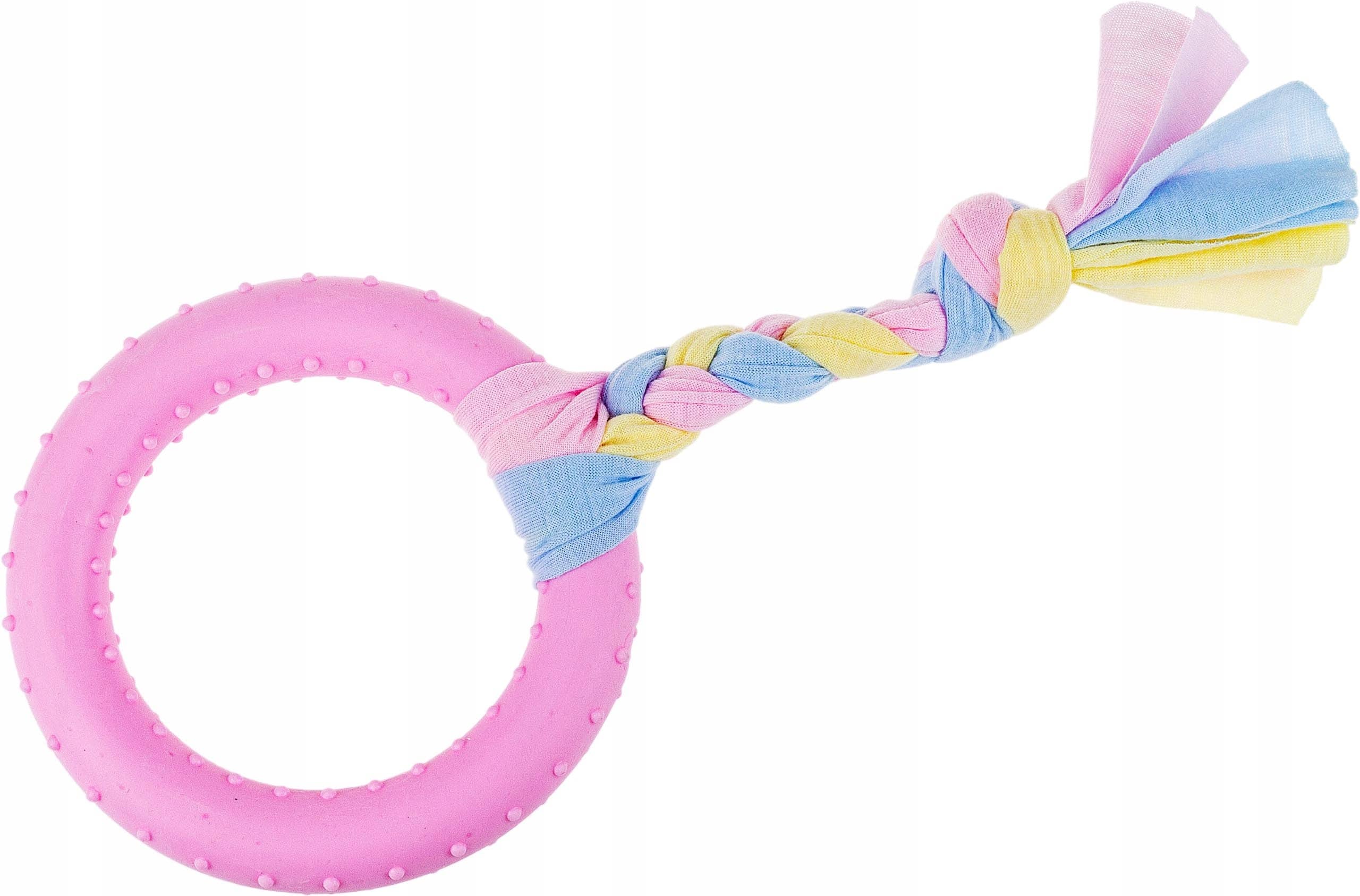 Zabawka dla psa Gryzak ze sznurkiem Big Ring 12 cm - 3 zdjęcie