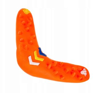 Zabawka dla psa gumowy Boomerang z piszczałką 26cm - 1 zdjęcie