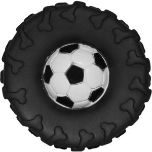 Zabawka Dla Psa Opona Z Piłką 9,5CM - 1 zdjęcie