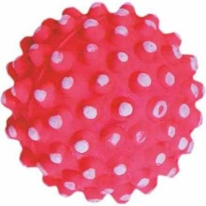 Zabawka Dla Psa Piłka 72MM Wypustki Czerwona Z764 - 1 zdjęcie