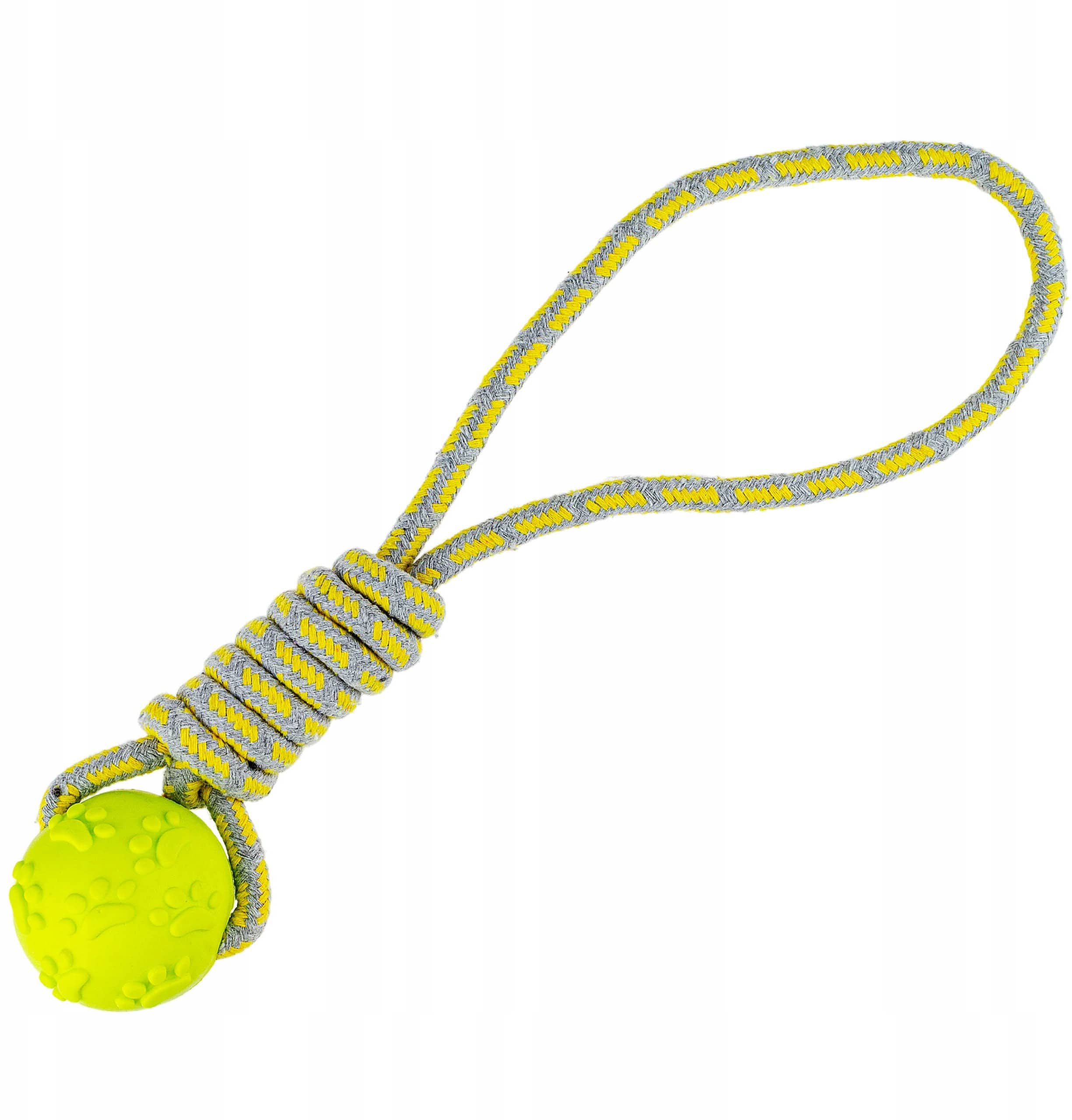 Zabawka dla psa Piłka na sznurku 40 cm aport - 1 zdjęcie