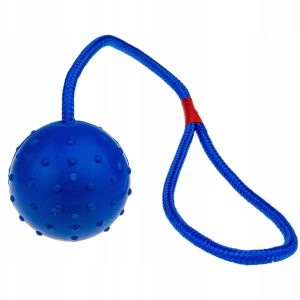 Zabawka dla psa Piłka szarpak aport 35 cm M 6cm - 1 zdjęcie