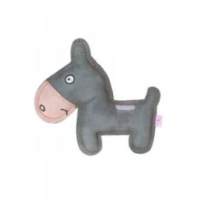 Zabawka dla psa skórzana Osioł donkey mocna 17cm - 1 zdjęcie
