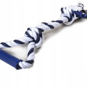 Zabawka Dla Psa Sznurkowa Biało Niebieska 45 CM - 1 zdjęcie