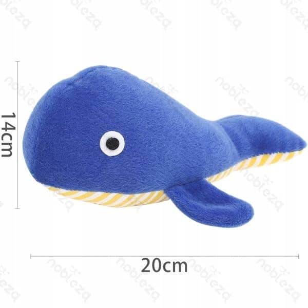 Zabawka dla psa z piszałką materiałowa delfin - 1 zdjęcie